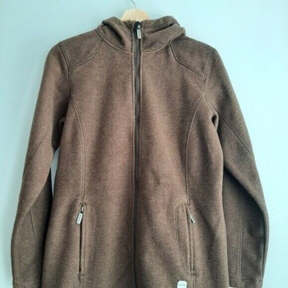 MCKINLEY Massena Fleece Hooded Coat Jacket Brown Sz S - Picture 3 of 13